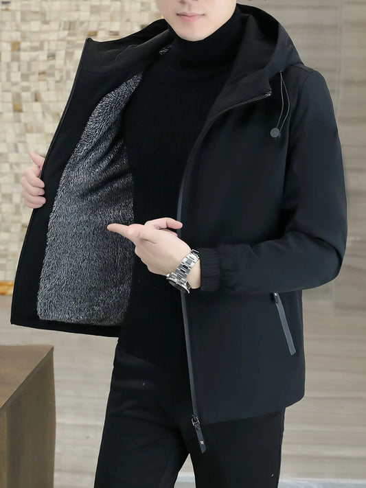 Heren fleecejas met capuchon Nordlyre