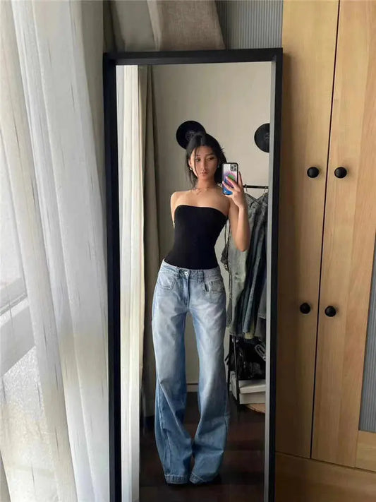 Baggy Vintage Denim Broek Nordlyre