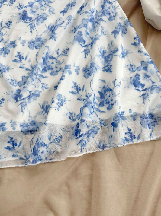 Azure Bloom Summer Dress