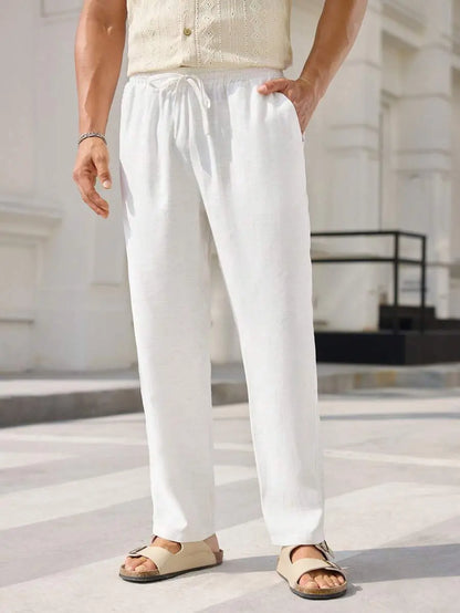 Linnen Drawstring Broek – Licht, Ademend & Zomers Comfort Nordlyre