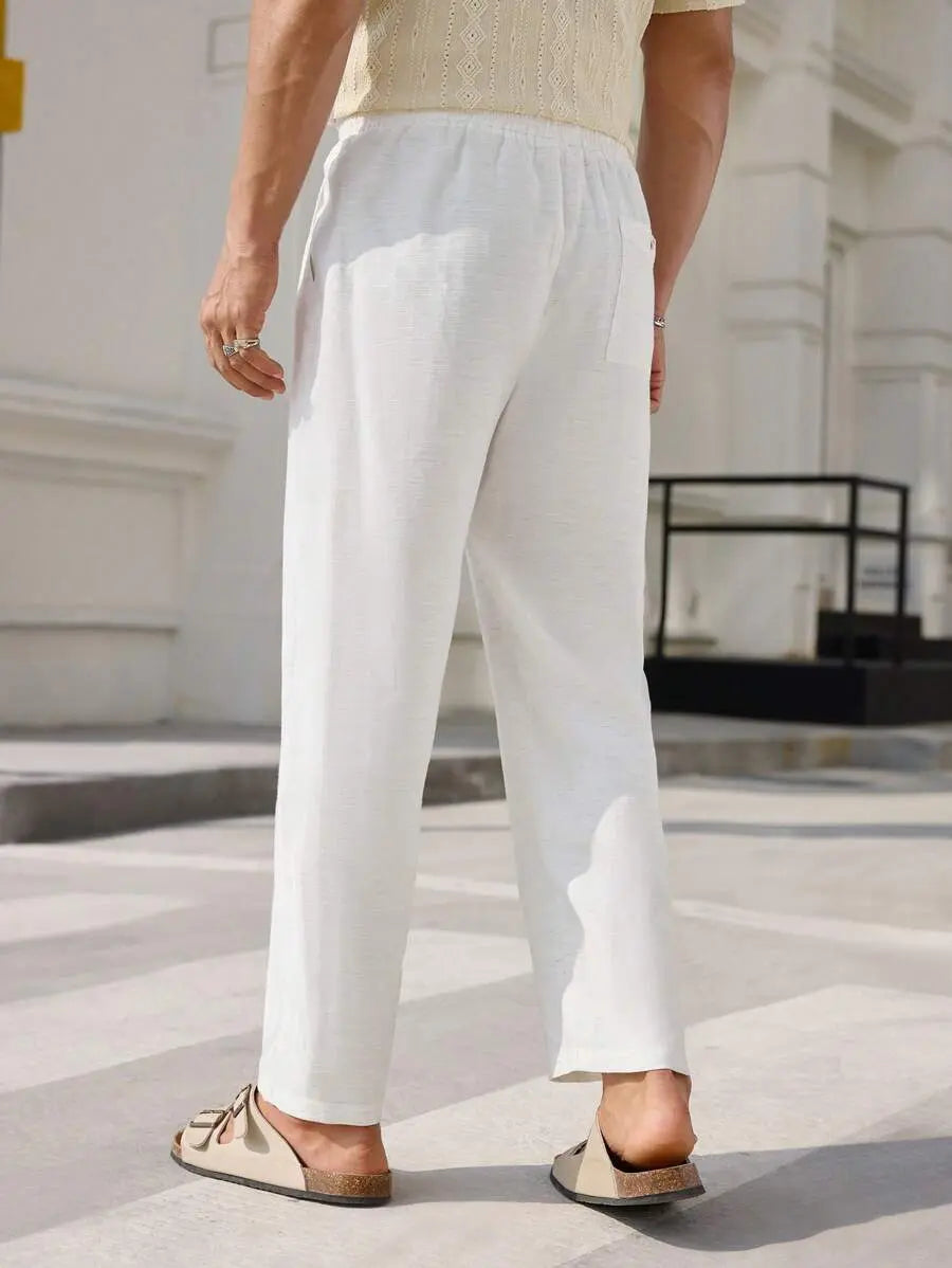 Linnen Drawstring Broek – Licht, Ademend & Zomers Comfort Nordlyre