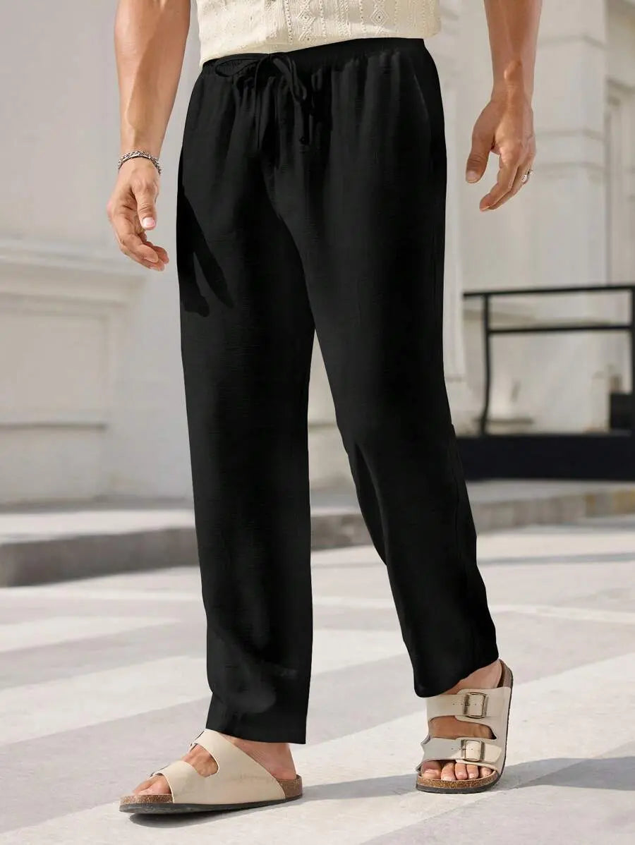 Linnen Drawstring Broek – Licht, Ademend & Zomers Comfort Nordlyre