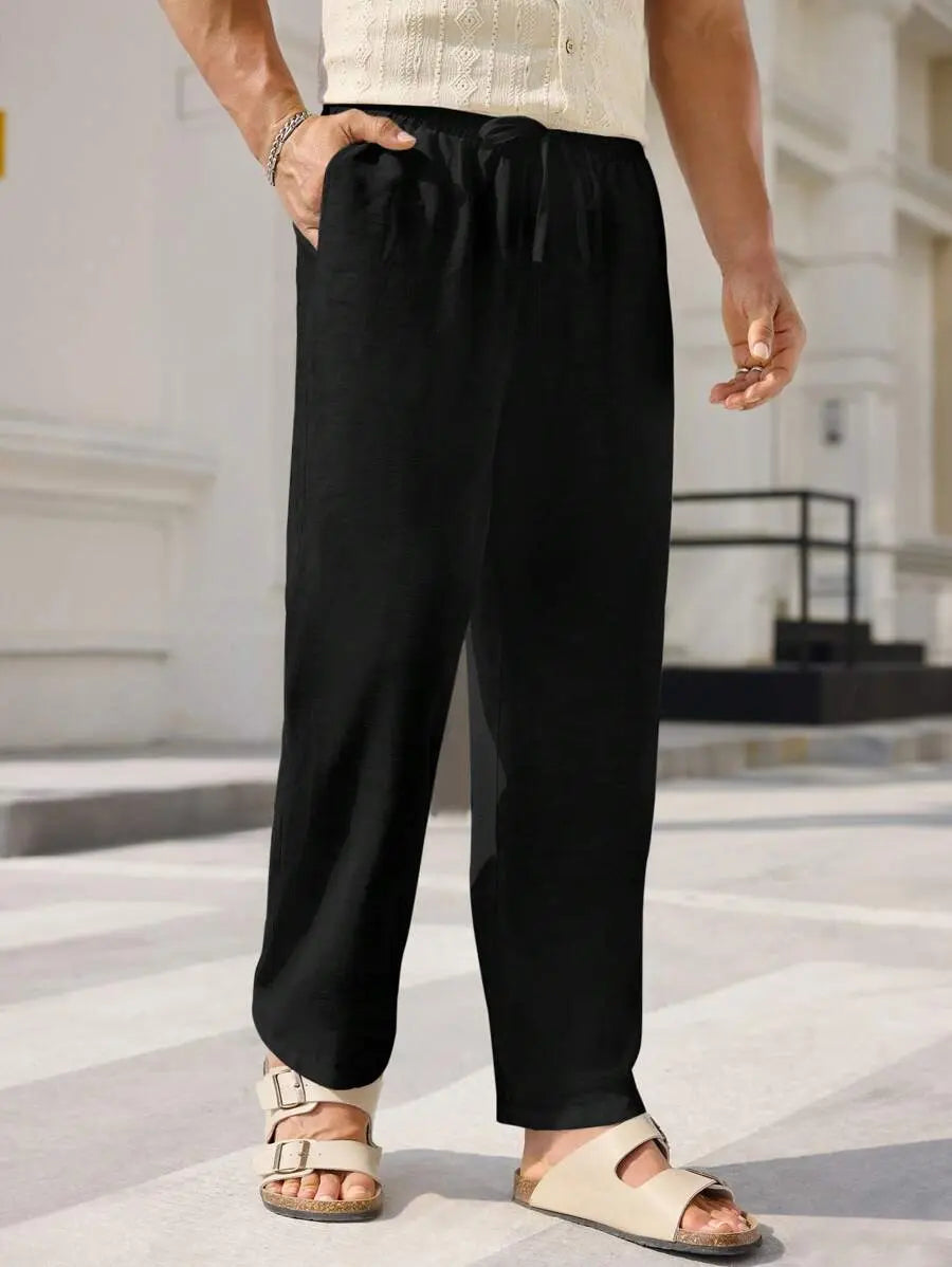 Linnen Drawstring Broek – Licht, Ademend & Zomers Comfort Nordlyre