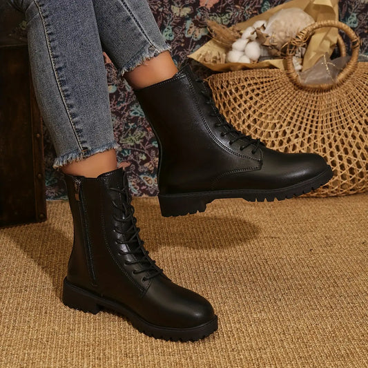 Halfhoge Veterlaarzen Nordlyre