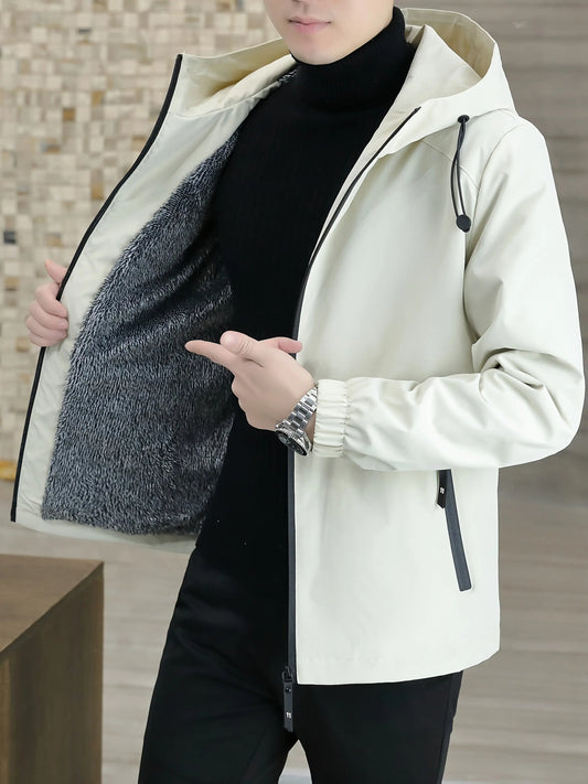 Heren fleecejas met capuchon Nordlyre