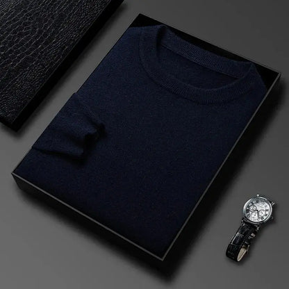 Heren Gebreide Trui met Ronde Hals Nordlyre