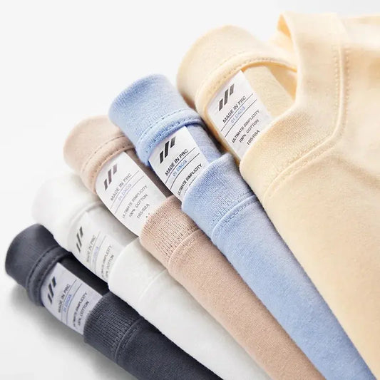 Effen Katoenen T-Shirt Nordlyre