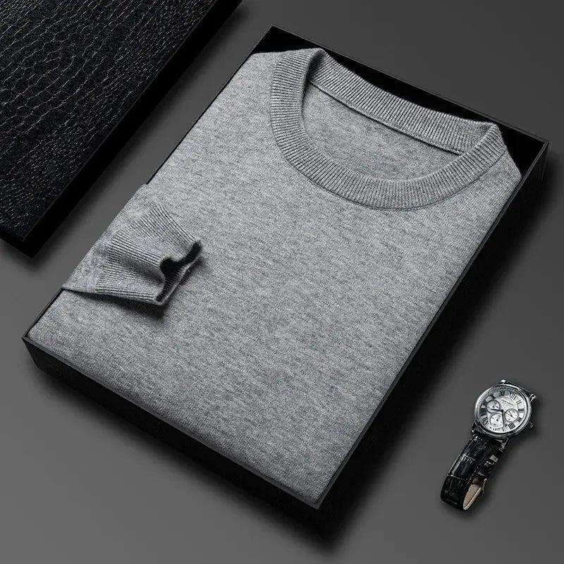 Heren Gebreide Trui met Ronde Hals Nordlyre